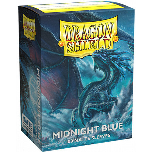 Dragon Shield Matte Midnight Blue Standard Size 100 ct Card Sleeves Individual Pack