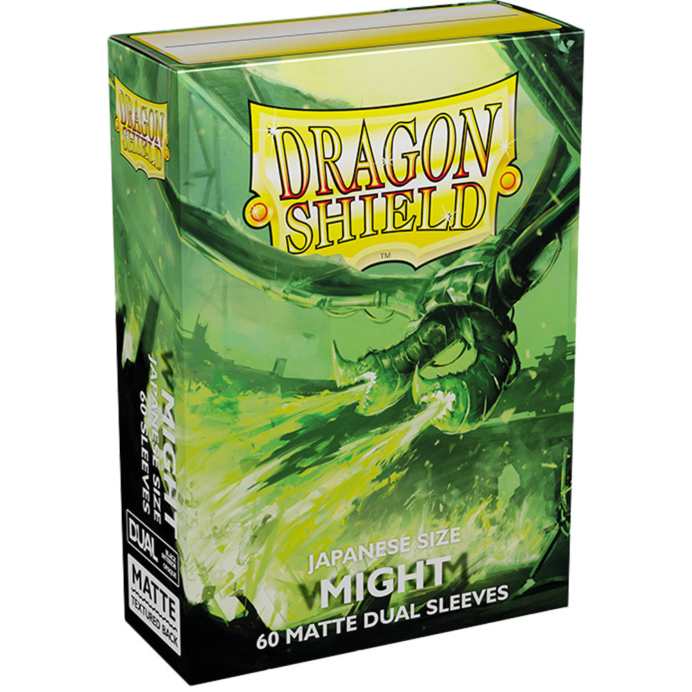 10 Packs Dragon Shield Dual Matte Mini Japanese Might 60 ct Card Sleeves Display Case