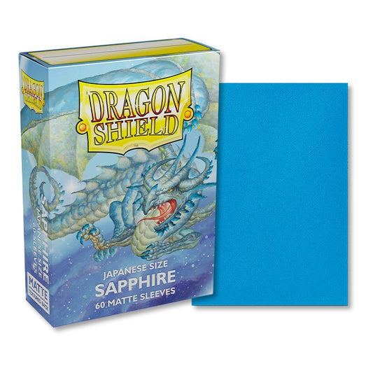 10 Packs Dragon Shield Matte Mini Japanese Sapphire 60 ct Card Sleeves Display Case