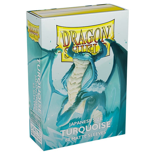 10 Packs Dragon Shield Matte Mini Japanese Turquoise 60 ct Card Sleeves Display Case