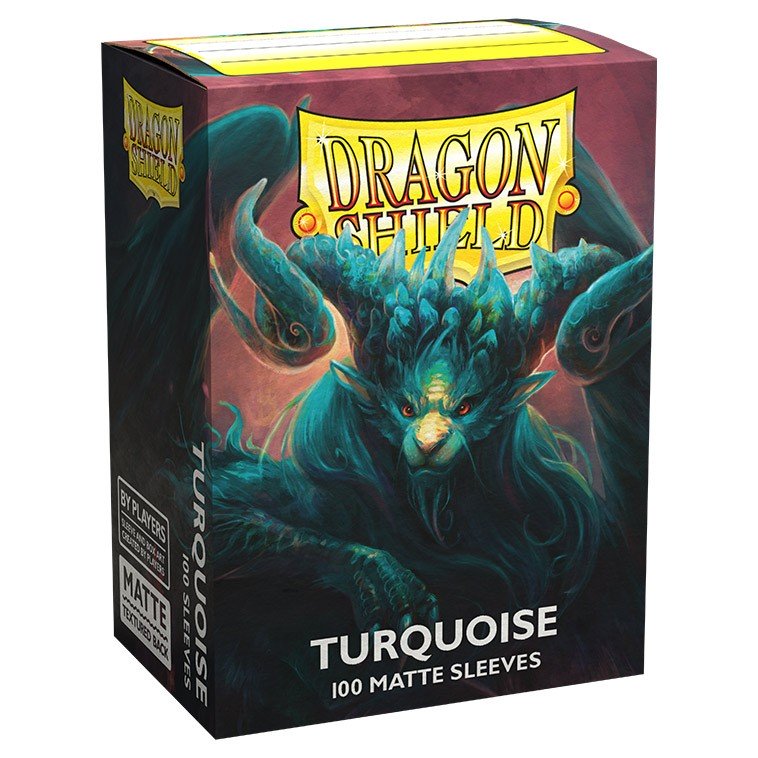 2 Packs Dragon Shield Matte Turquoise Standard Size 100 ct Card Sleeves Value Bundle!