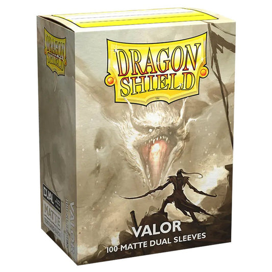 10 Packs Dragon Shield Dual Matte Valor Standard Size 100 ct Card Sleeves Display Case