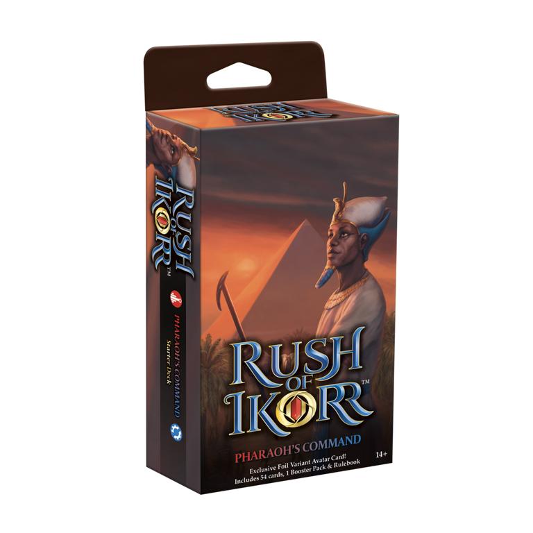 Upper Deck Rush of Ikorr: Shattered Chaos Pharaoh’s Command Starter Deck – 54 Cards, Booster Pack, Rule Book & Token Sheet