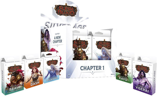 Flesh & Blood TCG Silver Age Deck Display - Chapter 1 (10 Decks) - Presale Ships 02/13/2026