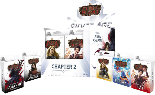 Flesh & Blood TCG Silver Age Deck Display - Chapter 2 (10 Decks) - Presale Ships 02/13/2026