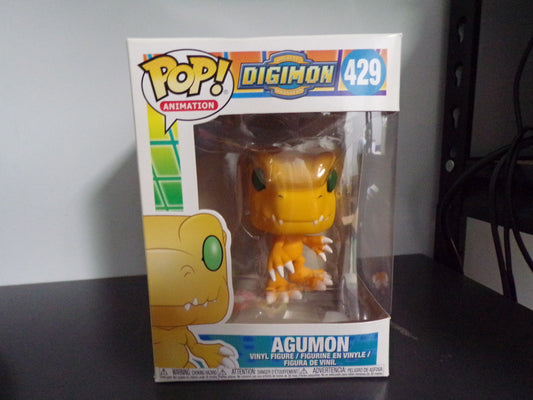 Funko Pop! Digimon - Agumon #429 SLIGHTLY DAMAGED BOX
