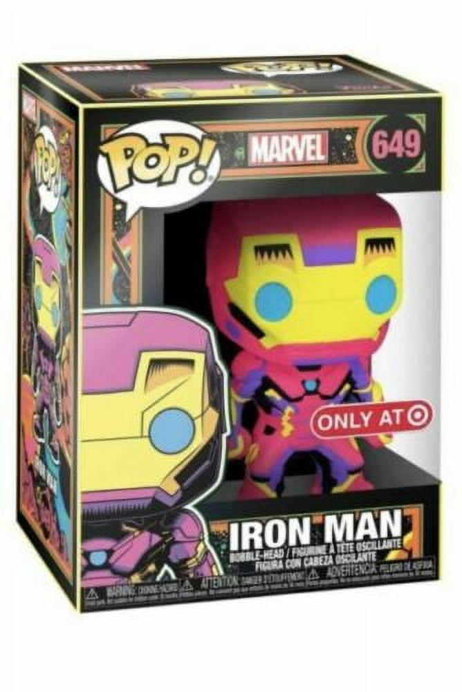 Funko 48846 Pop! Marvel Black Light Iron Man Collectable Toy, Multicolour
