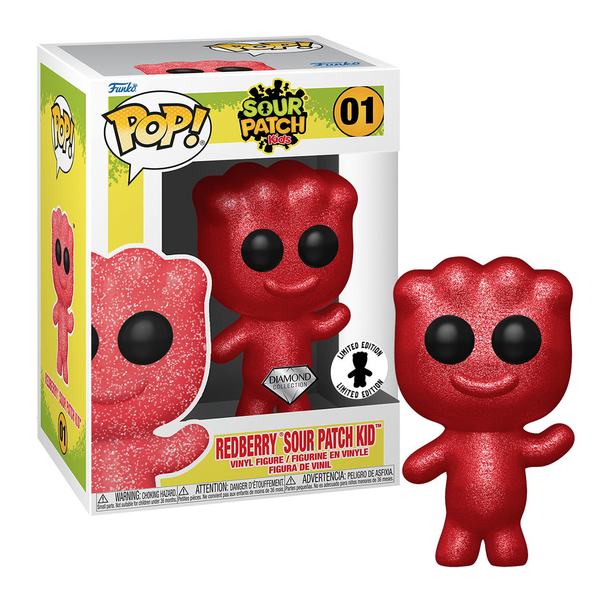 Funko Pop! Sour Patch Kids #01 Redberry Sour Patch Kid Limited Edition Diamond Collection Exclusive Vinyl Figure