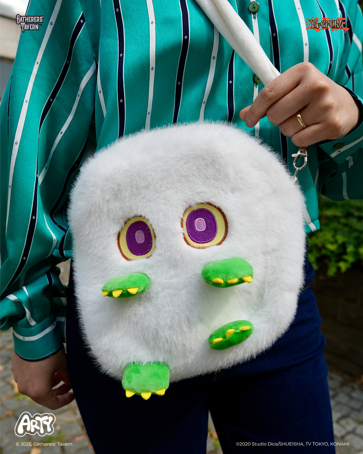 Gatherers' Tavern Yu-Gi-Oh! Kuriboo ARTY Sling Crossbody Plush Trading Card Game Accessory Bag