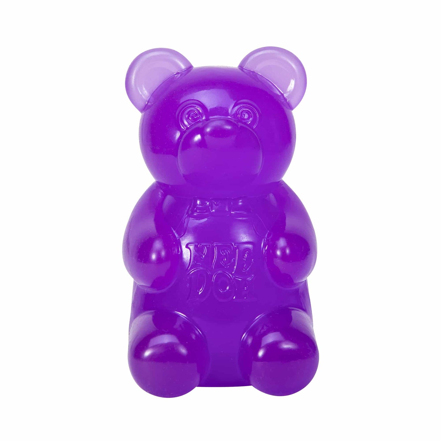 NeeDoh Gummy Bear - Sensory Fidget Toy with Jelly-Like Filling - 3.5" Tall - Purple