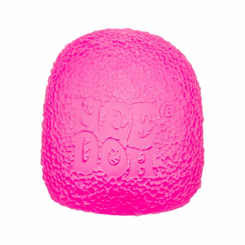 NeeDoh Gumdrop - Textured Sensory Toy with Super Solid Squish - Pink
