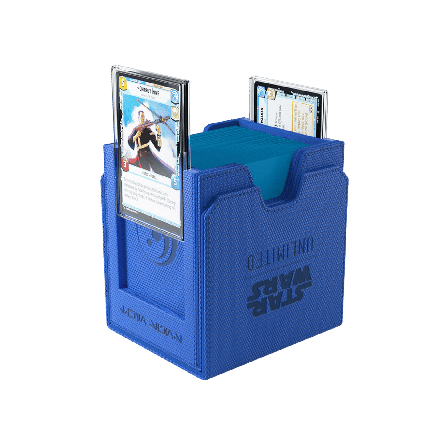 Gamegenic Star Wars Unlimited Twin Suns Deck POD - Premium Deck Box with UV-Protected Card Cases, Holds 100 Double-Sleeved Cards, Designed for The Star Wars Unlimited TCG, Blue Color