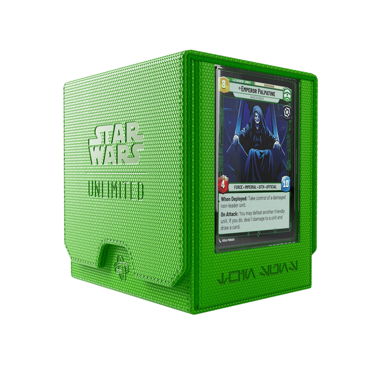 Gamegenic Star Wars Unlimited Twin Suns DECK POD - Premium Deck Box with UV-Protected Card Cases, Holds 100 Double-Sleeved Cards, Designed for the Star Wars Unlimited TCG, Green Color