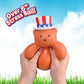 Sunny Days Squeeezy Americana Teddy Bear Fidget Toy