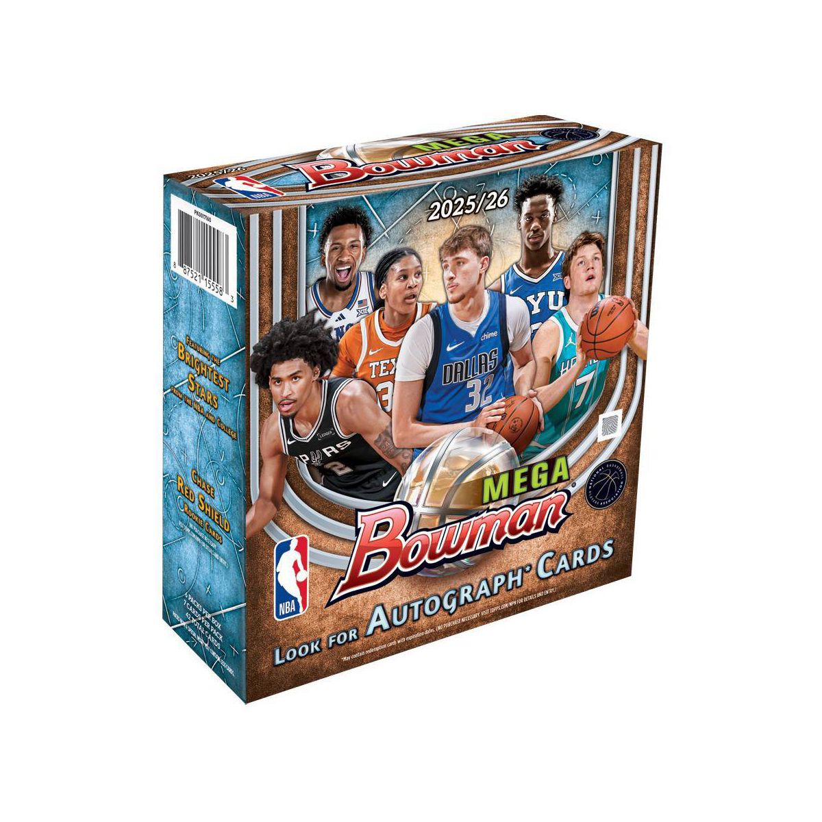 2025-26 Topps NBA Bowman Basketball Trading Card Mega Box