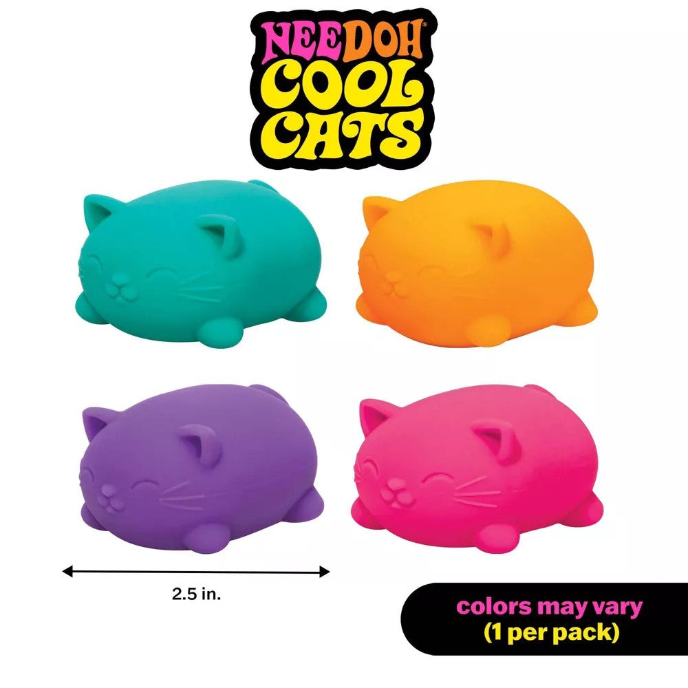 NeeDoh Cool Cats - Sensory Squeeze Toy - Colors May Vary