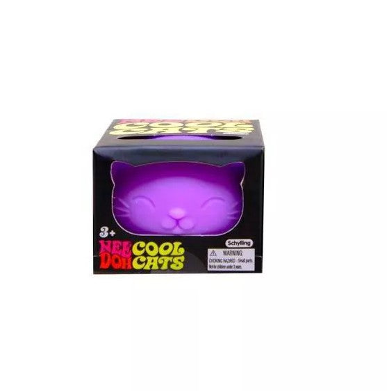 NeeDoh Cool Cats - Sensory Squeeze Toy - Colors May Vary