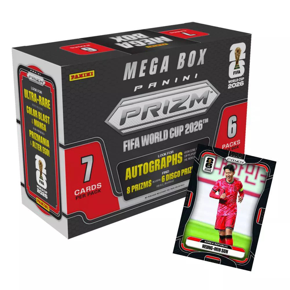2026 Panini Prizm FIFA World Cup Soccer Trading Card Mega Box (Red Box)