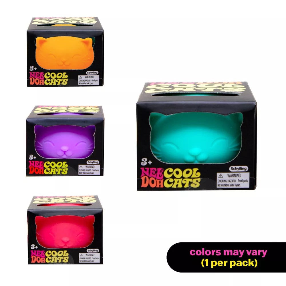 NeeDoh Cool Cats - Sensory Squeeze Toy - Colors May Vary