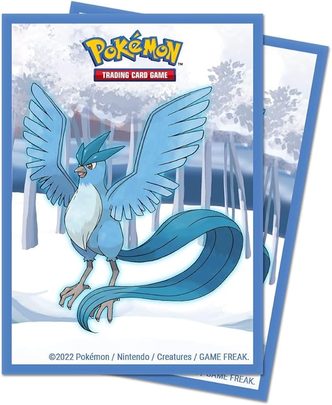 Ultra PRO - Pokemon Gallery Series Frosted Forest 65ct Standard Size Card Deck Protectors - Protect your Collectible Trading Cards, and Gaming Cards with ChromaFusion Tech to Prevent Wear and Tear