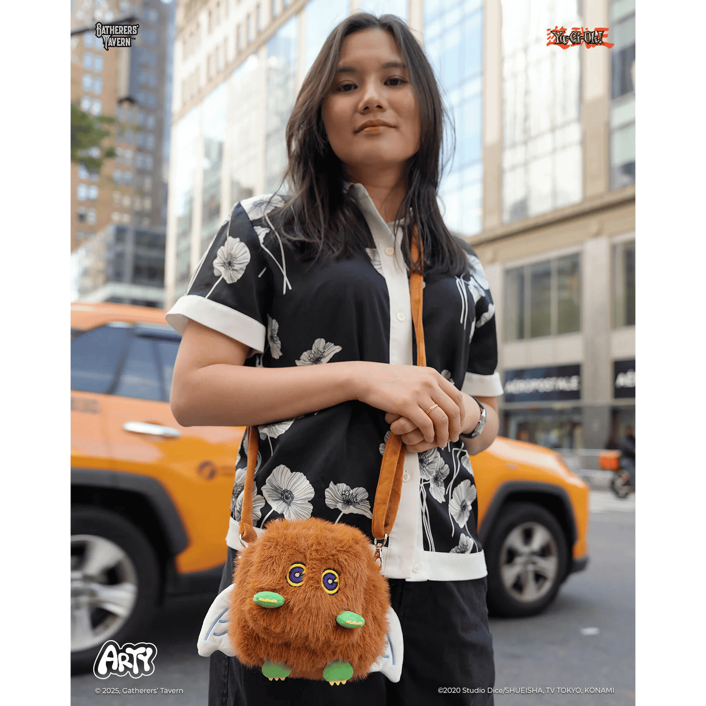 Gatherers’ Tavern Yu-Gi-Oh! Winged Kuriboh ARTY Bag Plush Deck Box Carrying Case with Adjustable Strap – Holds 100+ Card Deck Box – Officially Licensed