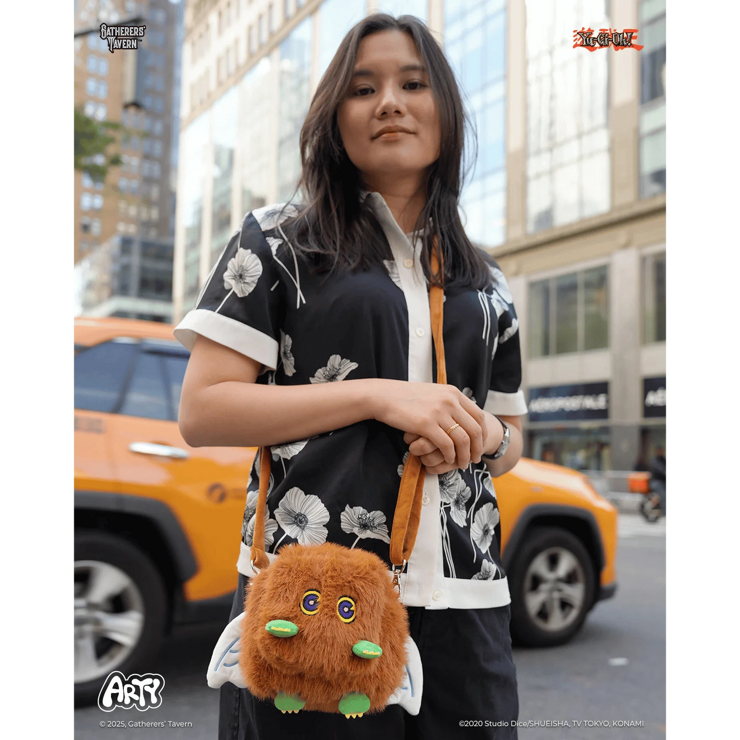 Gatherers’ Tavern Yu-Gi-Oh! Winged Kuriboh ARTY Bag Plush Deck Box Carrying Case with Adjustable Strap – Holds 100+ Card Deck Box – Officially Licensed