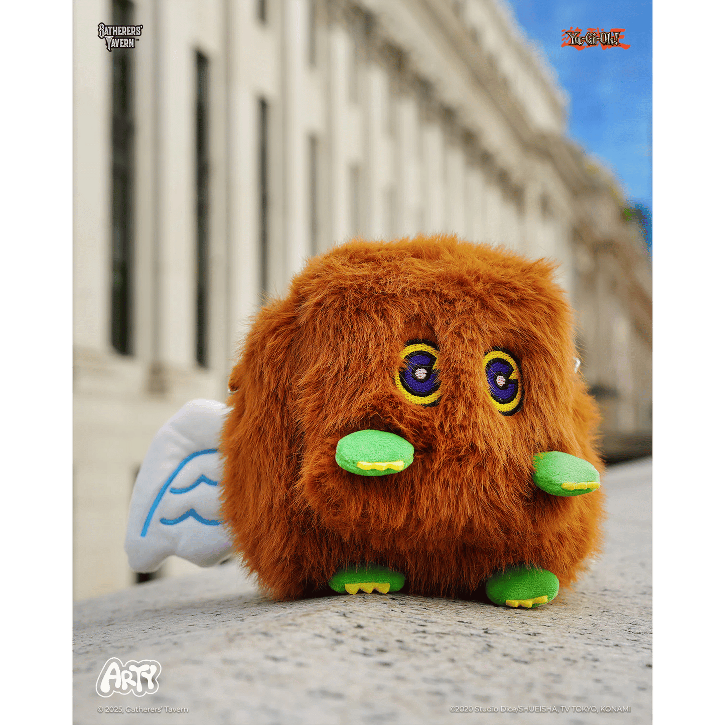 Gatherers’ Tavern Yu-Gi-Oh! Winged Kuriboh ARTY Bag Plush Deck Box Carrying Case with Adjustable Strap – Holds 100+ Card Deck Box – Officially Licensed