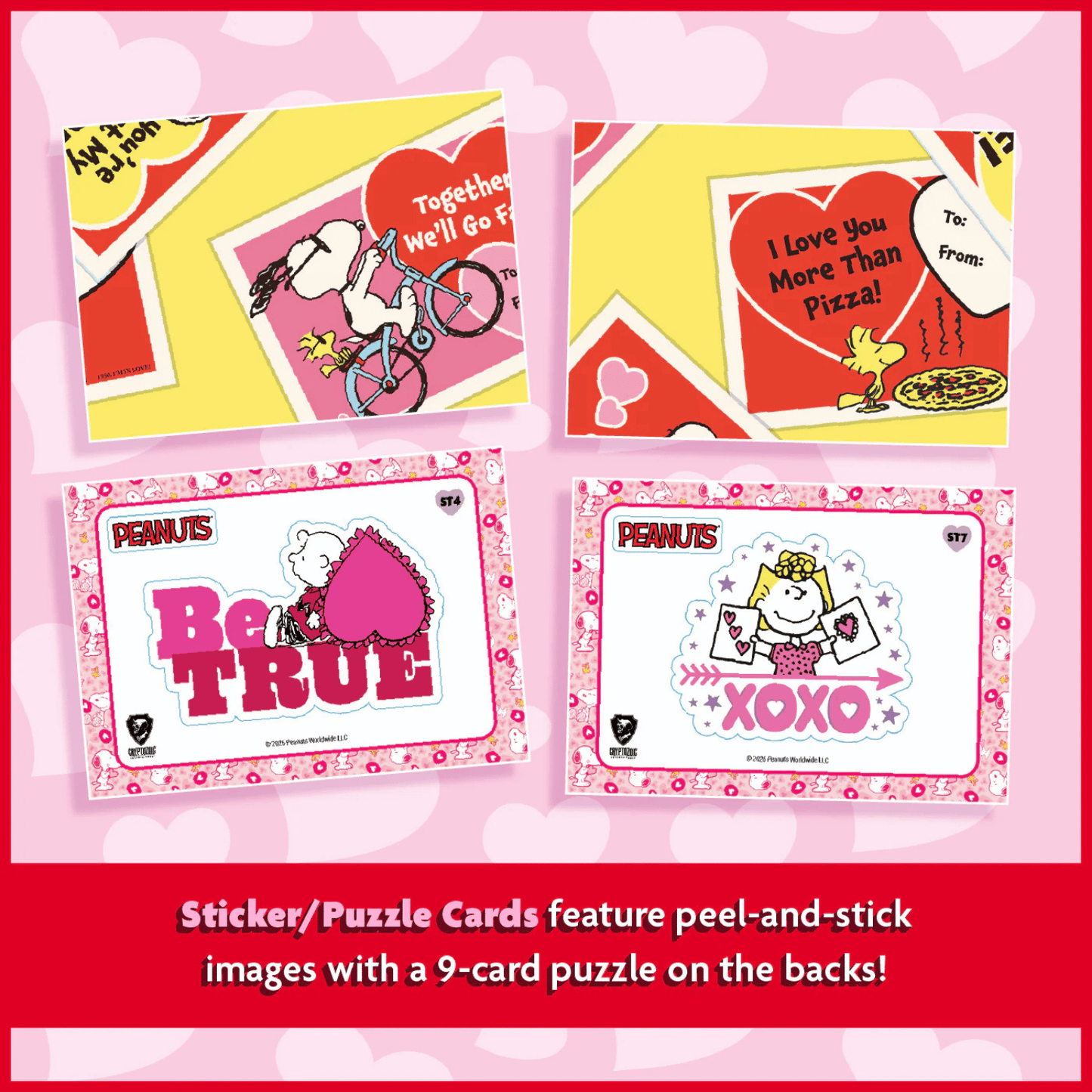 Cryptozoic Entertainment Peanuts Playpaks: Love Me, Love Me Not Series 3 Collectible Cards, 5 Cards, Single Pack