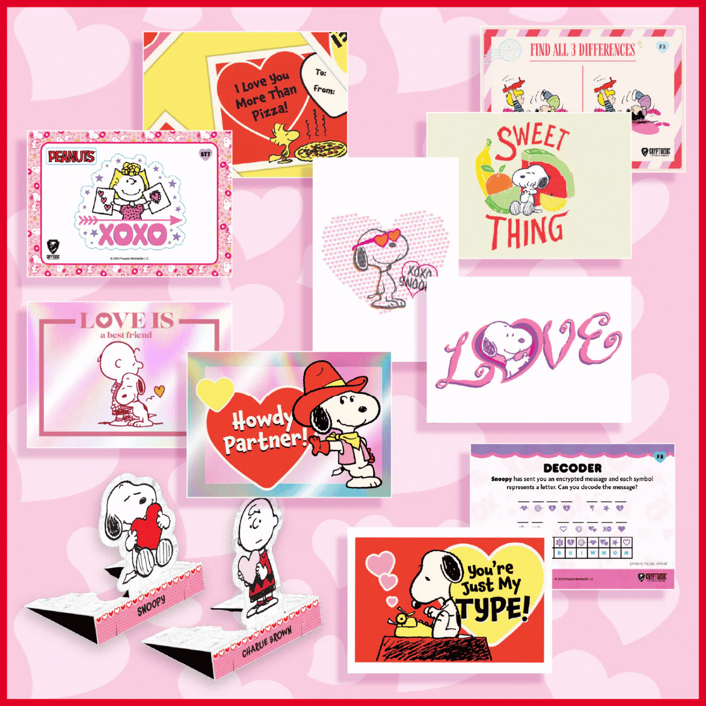 Cryptozoic Entertainment Peanuts Playpaks: Love Me, Love Me Not Series 3 Collectible Cards, 5 Cards, Single Pack