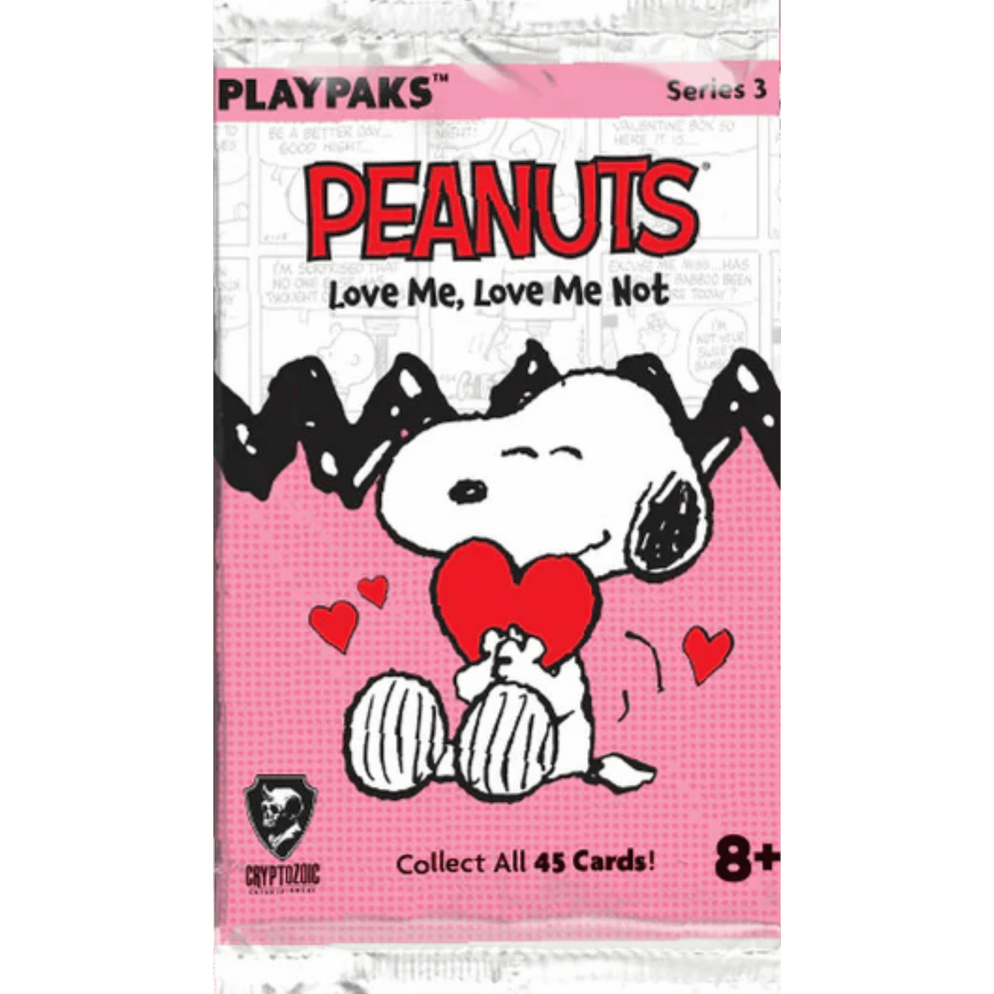 Cryptozoic Entertainment Peanuts Playpaks: Love Me, Love Me Not Series 3 Collectible Cards, 5 Cards, Single Pack