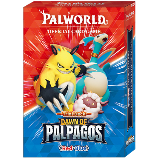 Palworld Trading Card Game Dawn of Palpagos Red & Blue Trial Deck POCGe-TD01 [50 Cards]