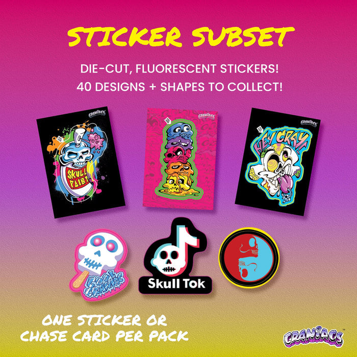 Craniacs Series 2 Trading Cards 7-Pack Blaster Box