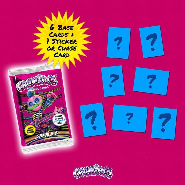 Craniacs Series 2 Trading Cards 7-Pack Blaster Box