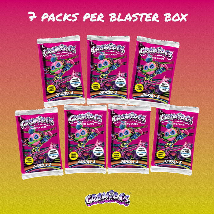 Craniacs Series 2 Trading Cards 7-Pack Blaster Box