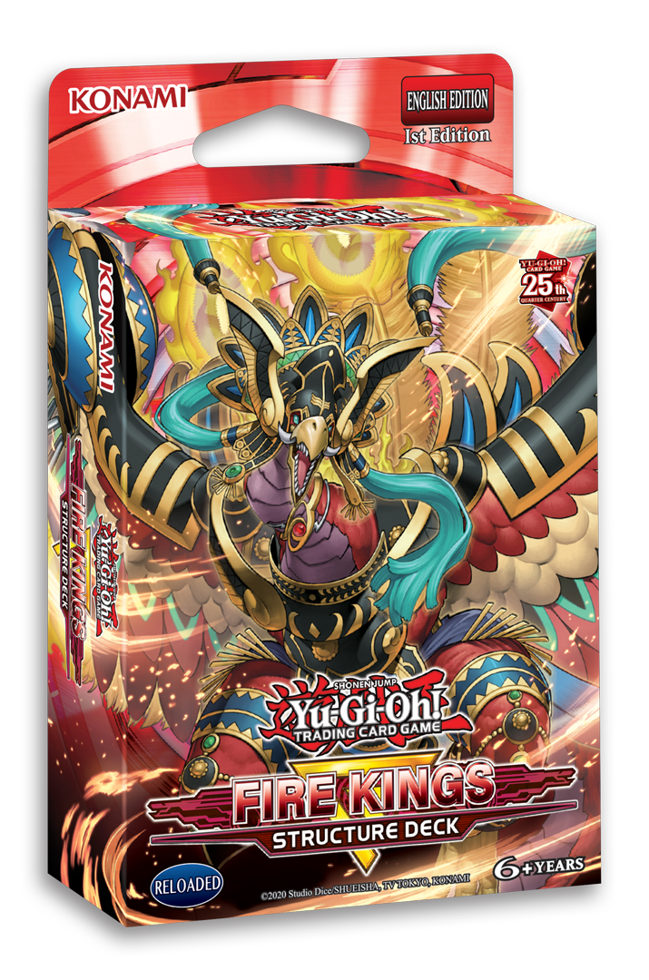 YU-GI-OH CCG: STRUCTURE DECK: REVAMPED FIRE KINGS DISPLAY OF 8