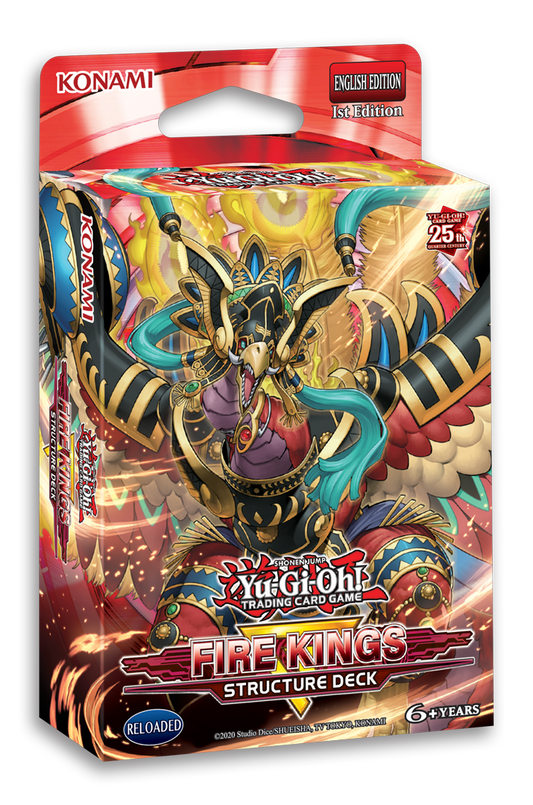 YU-GI-OH CCG: STRUCTURE DECK: REVAMPED FIRE KINGS DISPLAY OF 8