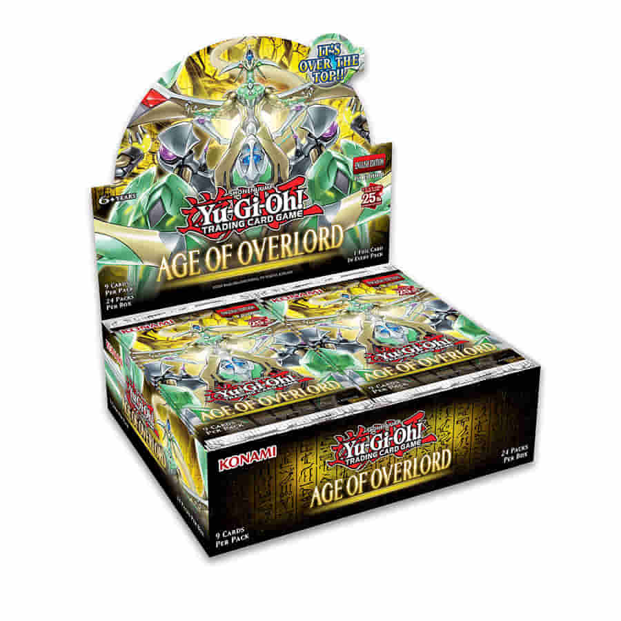 YU-GI-OH CCG: BOOSTER BOX: AGE OF OVERLORD  BOOSTER PACK            PREORDER - RELEASE:  10-20-2023