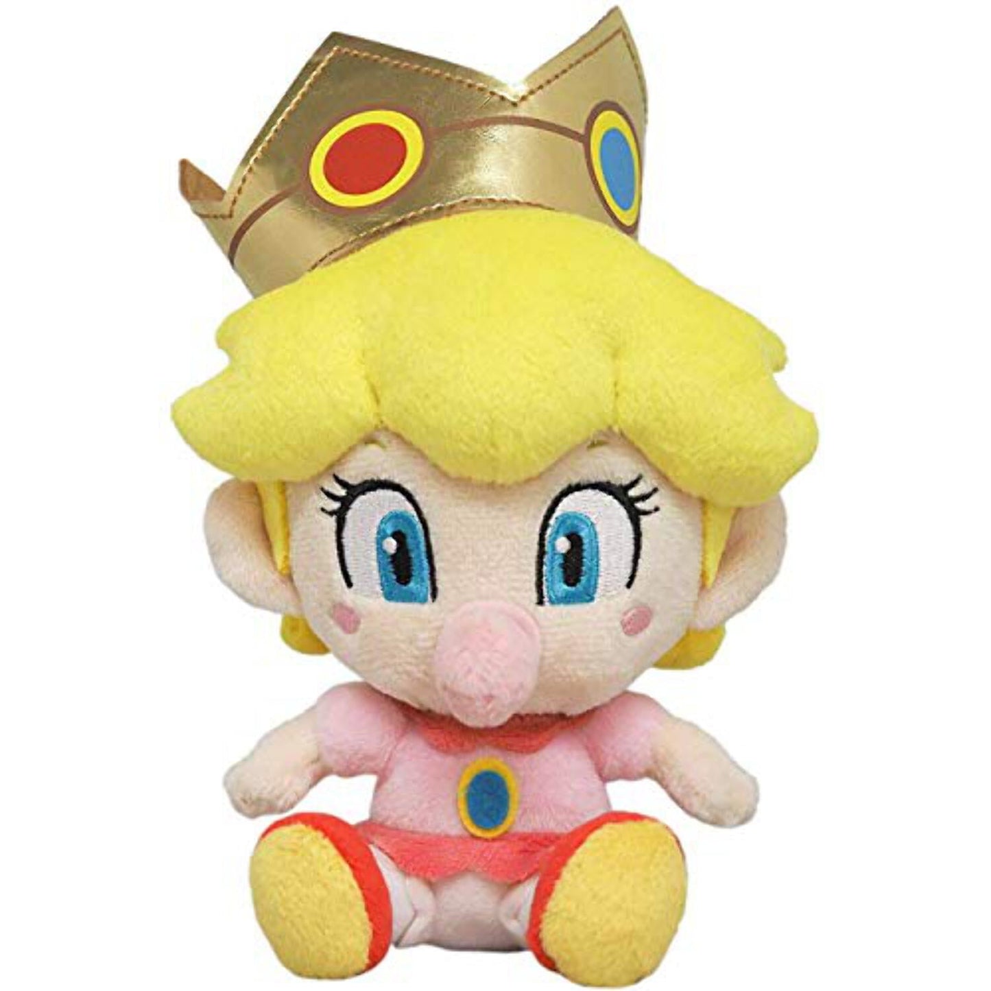 Little Buddy LB Super Mario All Star Collection 1249 Baby Peach Plush, 6 Inches