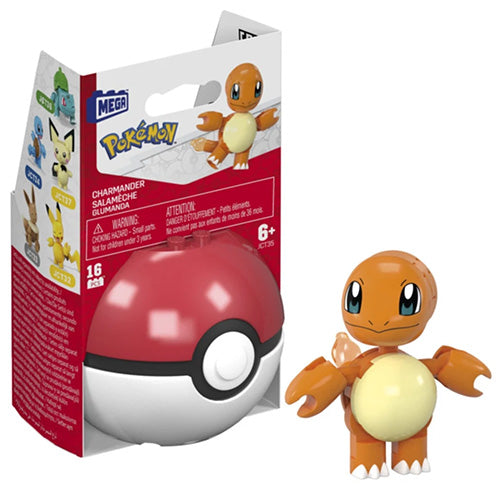 MEGA Pokémon Charmander with Pokeball Building Toy Kits with Action Figure