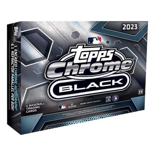 MLB Topps 2023 Chrome Black Baseball Trading Card HOBBY Box (1 Encased Autograph)