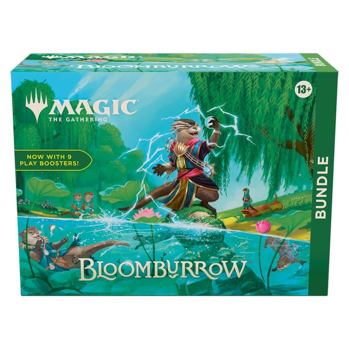 Magic: The Gathering Bloomburrow Bundle - 9 Play Boosters, 30 Land Cards + Exclusive Accessories