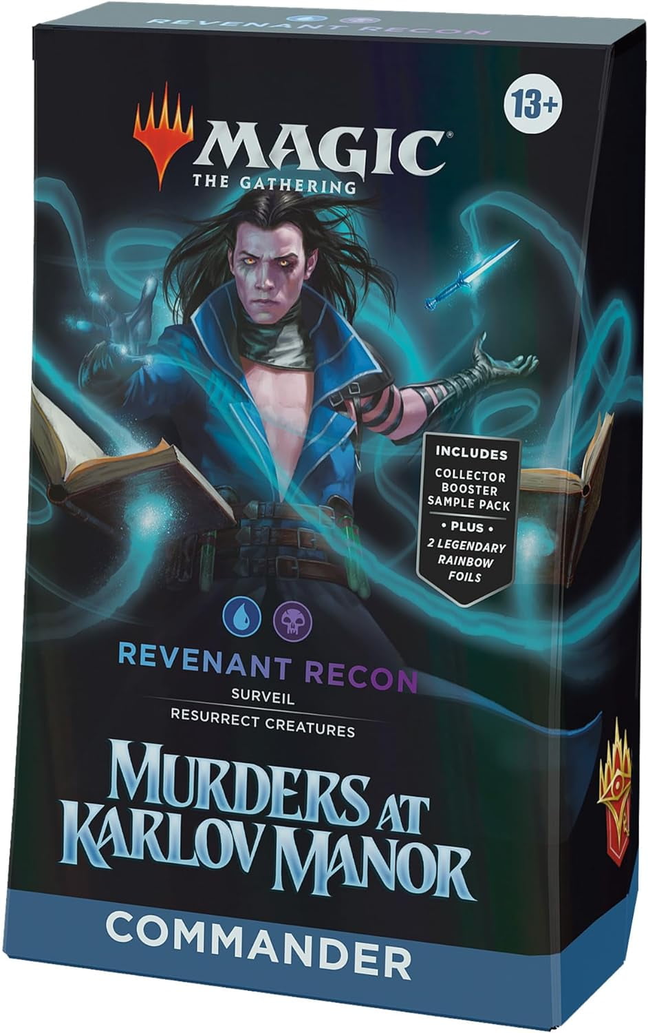 Magic: The Gathering Murders at Karlov Manor Commander Deck - Revenant Recon (100-Card Deck, 2-Card Collector Booster Sample Pack + Accessories)