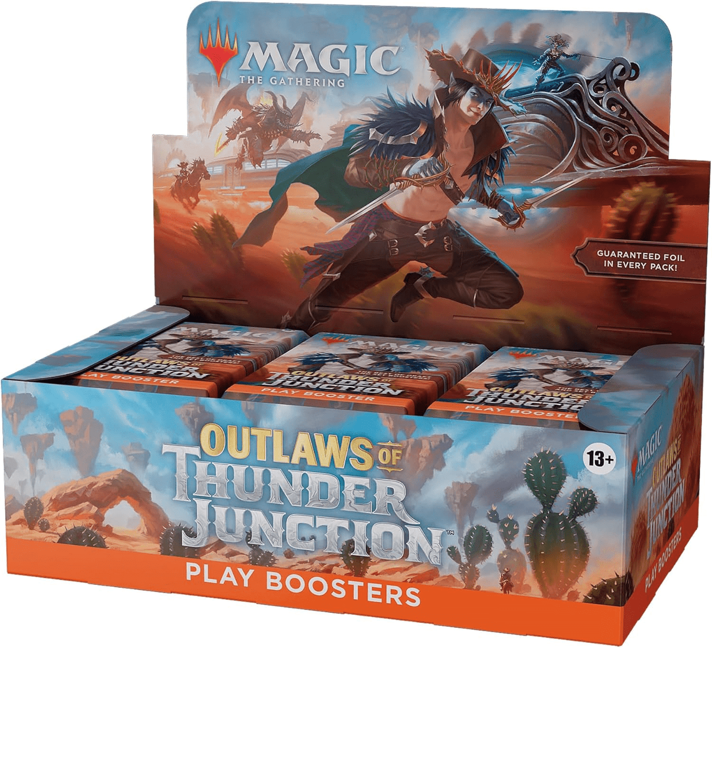 Magic: The Gathering Outlaws of Thunder Junction Play Booster Box - 36 Packs (504 Magic Cards)