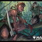 Magic: the Gathering MTGS-246 Players Card Sleeve, Dominaria, History Promo Edition, LLanowar Elves