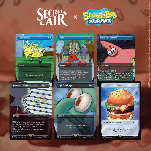 Magic the Gathering Secret Lair x SpongeBob SquarePants: Internet Sensation (Foil)