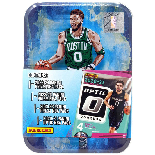 Panini NBA Panini Prizm Jayson Tatum Trading Card COLLECTOR Tin (4 Packs)