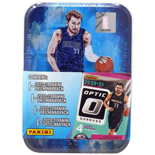 Panini NBA Panini Prizm Luka Doncic Trading Card COLLECTOR Tin (Version 2) (4 Packs)