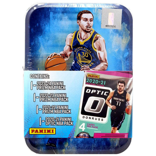 Panini NBA Panini Prizm Stephen Curry Trading Card COLLECTOR Tin (Version 2) (4 Packs)