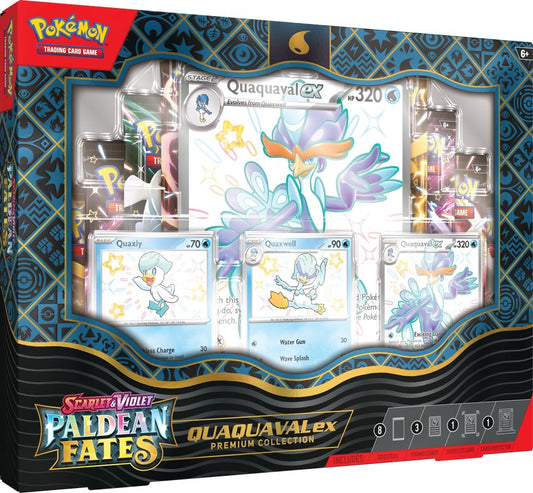 POKEMON TCG: SCARLET AND VIOLET: PALDEAN FATES: POKEMON EX PREMIUM COLLECTION - Shiny Quaxly