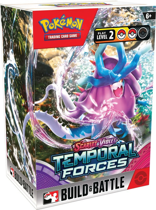 POKEMON TCG: SCARLET AND VIOLET: TEMPORAL FORCES: Build & Battle Display Box (10 Kits)